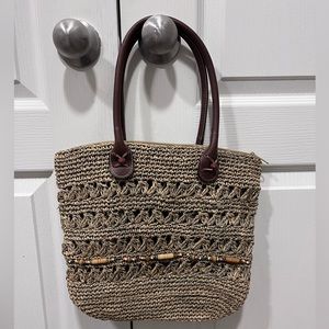 Authentic St. John’s Bay Shoulder/Tote straw bag